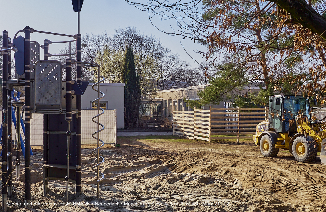 21.03.2022 - Baustelle am Haus für Kinder in Neuperlach